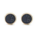Alloy round turquoise earrings – Everyday Gifts — 2