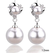 Style Tassel Clip Sterling Silver Pearl Earrings – Stylish Gifts — 6