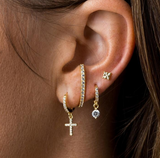 Cross zircon earrings – Useful Gifts — 2