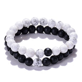 Classic Black Matte Green Malachite Bracelets – Jewelry Gift Ideas — 7