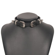 Personalized Neck Leather Metal Buckle Necklace – Jewelry Gift Ideas — 5