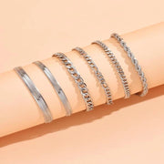 Simple Multi-layer Metal Blade Chain Layered – Jewelry Gift Ideas — 3