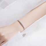 S925 Moissanite Silver Bracelet Female – Jewelry Gift Ideas — 9