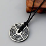 Sports Fitness Series Creative Barbell Necklace – Fitness Gifts — 1