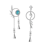 Temperament Silver Needle Retro Country Style Stud – Stylish Gifts — 5