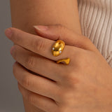 Etta Gold Serpent Ring – Holiday Gift Ideas — 2