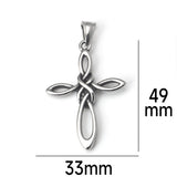 Stainless Steel Celtic Irish Cross Knot Pendant – Jewelry Gift Ideas — 17