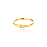 Stainless Steel Gold 26 Alphabet Ring – Stylish Gifts — 3