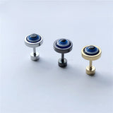 Personality Men's Stainless Steel Eye Pattern Stud – Gifts for Him — 4
