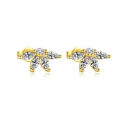 S925 Sterling Silver Petal Stud Earrings – Unique Gift Ideas — 6