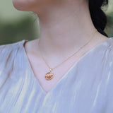 Love Of Butterfly S925 Silver Plating Gold Flower – Jewelry Gift Ideas — 1