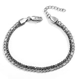Fashion Double Row Titanium Steel Zircon Bracelet – Stylish Gifts — 6