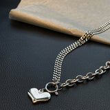 Love Spliced Titanium Steel Chain Necklace – Jewelry Gift Ideas — 3
