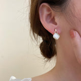 Simple Personality Studs Opal Earrings – Birthday Gifts — 4