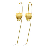 Tulip In Bud Sterling Silver S925 Women's Earrings – Gifts for Her — 2