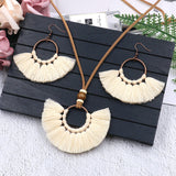 Fringed Necklace Earring Set – Jewelry Gift Ideas — 9