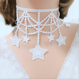 Sexy Lace Five Pointed Star Pendant Collar Female – Jewelry Gift Ideas — 5