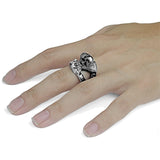Personalized Retro Ghost Rider Skull Engine Ring – Gift Ideas — 2