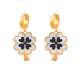 Titanium Steel White Shell Clover Pendant – Jewelry Gift Ideas — 6