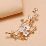 Alloy Golden Vintage Elegant Plum Brooch – Jewelry Gift Ideas — 6