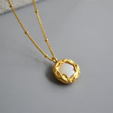 Button mother-of-pearl clavicle chain – Gifts for Her — 6