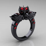 Style Skull Ring Ruby Ring Style Accessories – Stylish Gifts — 4