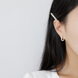 Simple Geometric Ring Shell Earrings Niche All-match – Practical Gifts — 2