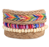 Leather Bracelet Men Multilayer Bead Bracelet – Jewelry Gift Ideas — 12