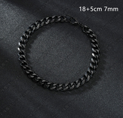 Stainless Steel Six Side Grinding Cuban Bracelet – Jewelry Gift Ideas — 6