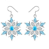 Crystal Snowflake Stud Earrings – Unique Gift Ideas — 1