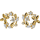 Flower earrings, four-leaf clover earrings – Thoughtful Gifts — 5