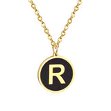Golden English alphabet pendant – Jewelry Gift Ideas — 14