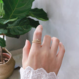 Versatile Simple Sterling Silver Double Row Diamond – Stylish Gifts — 4
