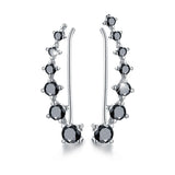 Super Shiny Black Zircon Long Round Earrings – Gift Ideas — 5