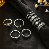 Fashion Retro Carved 11 Piece Set Joint Ring – Stylish Gifts — 2