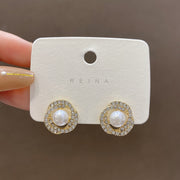 Silver Post Vintage French Pearl Earrings – Stylish Gifts — 18