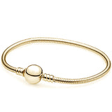 Silver round snake bone bracelet – Jewelry Gift Ideas — 4