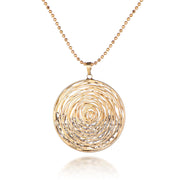 Gold Plated Hollow Heart Pendant Flower Of Life – Jewelry Gift Ideas — 6