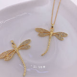 Openwork Colorful Heart Dragonfly Moon Pendant – Jewelry Gift Ideas — 6