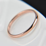 Fashion Simple Smooth Titanium Steel Ring Solid Color – Stylish Gifts — 5