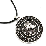 Viking Wolf Head Rune Necklace Metal Men's – Jewelry Gift Ideas — 6