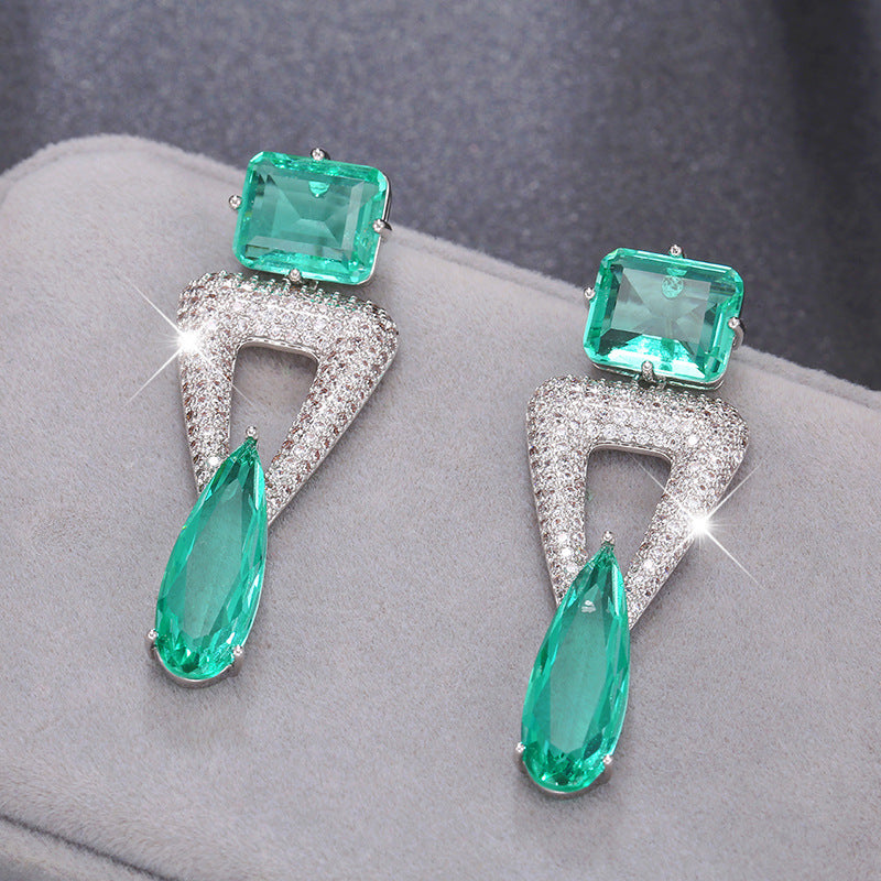 Atmospheric Triangle Earrings S925 Silver Needle – Practical Gifts — 1