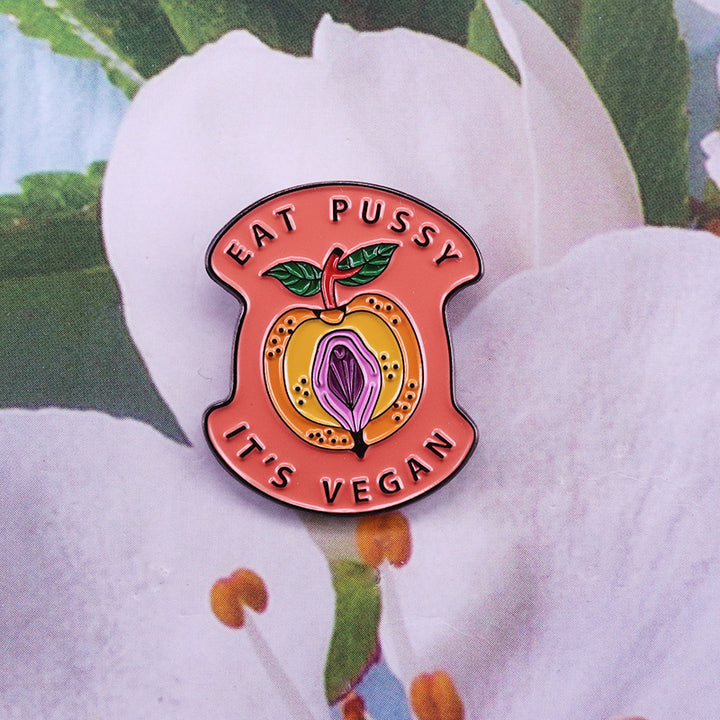 Feminist Vegan Brooch Stylish Adult Humor Gift – Jewelry Gift Ideas — 1