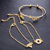 Leaves Diamond Knot Carved Hollow Bracelet – Jewelry Gift Ideas — 3