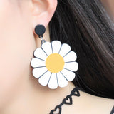 Sun Flower Daisy Flower Big Earrings Women – Gifts for Her — 7