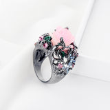 Diamond gecko rose ring – Surprise Gifts — 3
