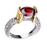Imitation Ruby 18k Gold Color Separation Ring – Small Gift Ideas — 4