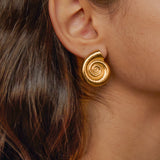 Conch Thread Hoop Earrings Female – Gifts for Her — 6
