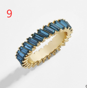 Crystal alloy multi-colored ring – Gift Ideas — 9
