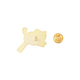 Kitty Brooch Bowl Cat Badge Golden M Badge Clothing – Stylish Gifts — 13